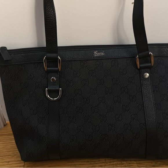 Gucci Black Leather Tote Bag - Picture 1 of 3